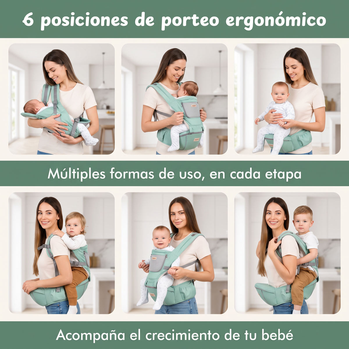 SafeSteps | Portabebés Ergonómico
